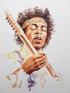 Musica - Guitarra - Jimi Hendrix - Sicodelico Lamina 45x30cm 7