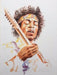 Musica - Guitarra - Jimi Hendrix - Sicodelico Lamina 45x30cm 7