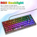 ~? Cc Mall 80% Teclado Mecánico Transparente Para Juegos,rgb 1