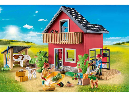 Playmobil Set Casa De Campo Country 137pcs Para Niños Febo 1