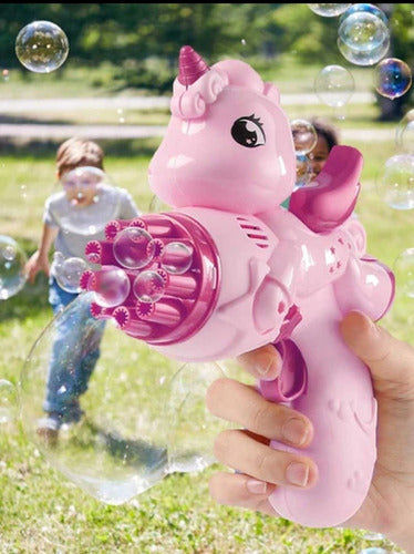 Xin Lin Star Unicorn Battery-Operated Bubble Gun 0