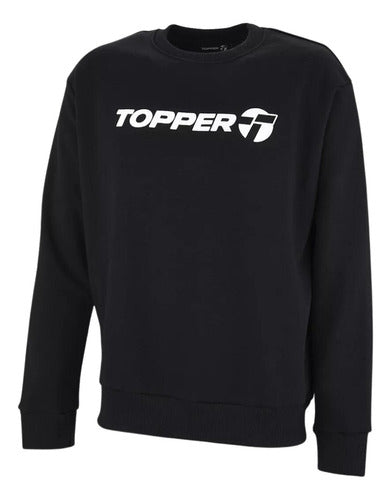 Topper Men's Loose Urb Crew Neck Sweatshirt - Black 0