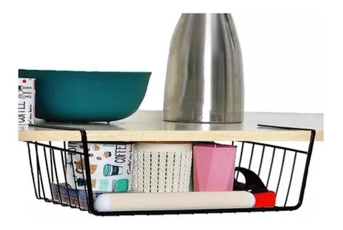 Metal Hanging Shelf Organizer for Pantry and Kitchen 8