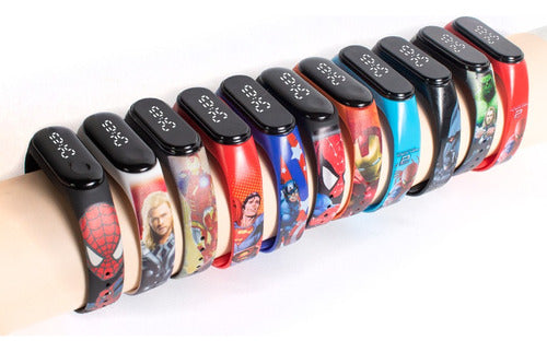 Relojes Led Por Mayor Modelo Avengers, Oferta X10 Unidades! 0