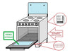 Vidro Interno Forno Fogão Esmaltec Topazio Agata 4 Bocas 1