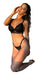 Yarbik Soft Triangle Lace Cup Set with Adjustable Thong 5