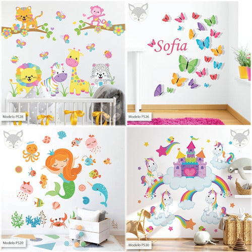 Little Dreamer Deco – Kids' Decorative Wall Stickers Model 41al50 Size A 4