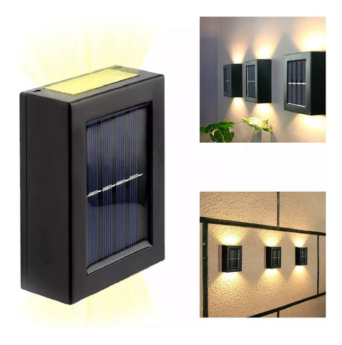 Generic Solar LED Wall Light with Photocell and Dual Light 1