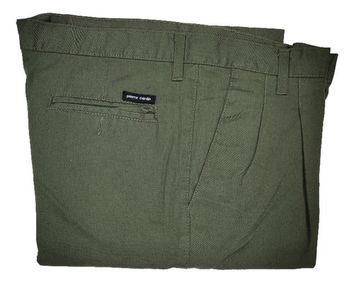 Men's Special Size Pierre Cardin Pleated Gabardine Pants 18