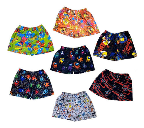 Lalo Landa Lycra Swim Shorts Sunga 4 to 14 with Characters Pack of 6 1