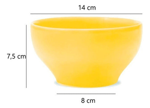 Set of 6 Biona Ceramic Cereal Bowls 600ml Colors 1