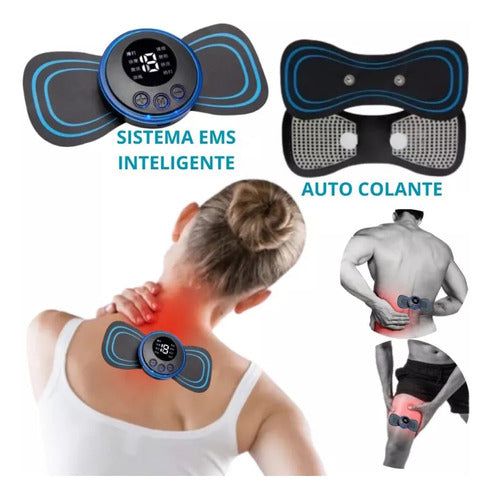 Kit 2 Massageador Portátil Recarregável Dor Pescoço Coluna 1