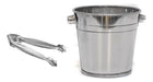 Stainless Steel Ice Bucket with Tongs for 3 People - Ice Cooler! 0