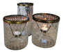 Set of 3 Glass Candle Holders #112 #113 0