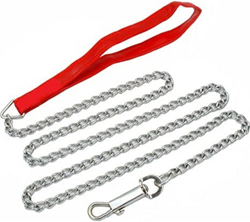 PETS HAPPY Dog Leash Chain 123cm, 5mm Thick, Secure Hook 0