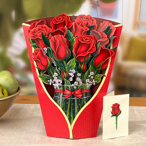 Tarjeta Regalo 3d Flores. 5 Tarjetas Para 5 Amigos. Amistad. 5