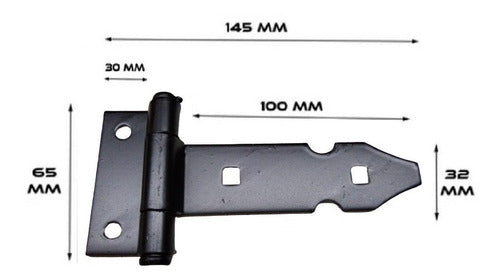 Bisagra Colonial P/atornillar C150 - 10 Cm Pack X6 - Fdn 1