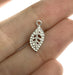 Delicate Leaf 925 Sterling Silver Necklace with Mirror Pendant 2