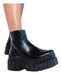 Majuras Calzados Black Smooth Platform Ankle Boots for Women with Square Toe 2