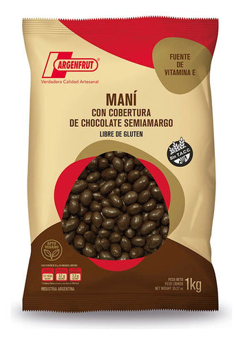 Argenfrut Semi-Bitter Chocolate Coated Peanuts 1kg 0