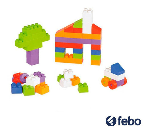 Calesita Colorful Building Blocks Set with 126 Pieces 1