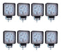 MS Kit 8 Led Reflector Faros Luz 27W IP67 Luz Blanca Auto Moto 0