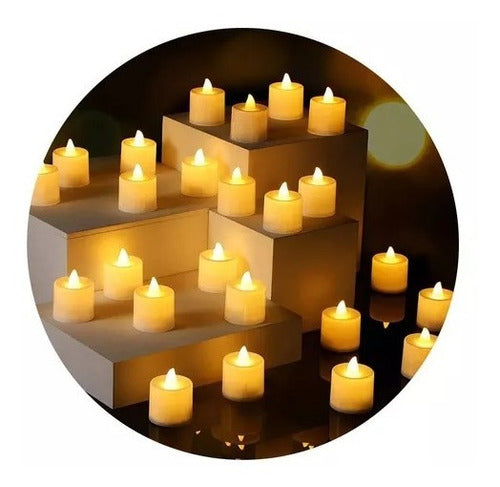 LED Warm Candle Souvenir Table Decoration with Batteries for Party Ambiance 0