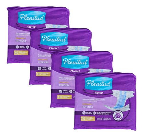 Plenitud Adult Diapers Protect X 16 Pack X 4 0