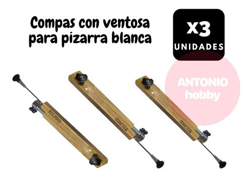 Martiz Compas Con Ventosa Pizarra Blanca Para Marcador Escuelas X3 1