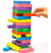 Don Alberto UY Tower of Colored Wood Blocks Game with Dice 3