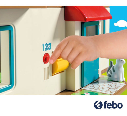 Playmobil Set Infantil Juguete Casa Familiar Con Sonido Febo 2