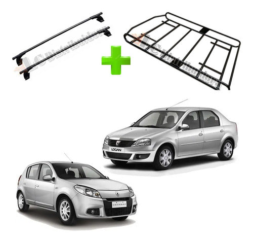 Roof Rack Bar Logan Sandero Up to 2011 + Dk Grill 0