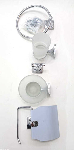 Planeta Grifo's Total Metal Bathroom Accessories Kit 6 Pieces 1