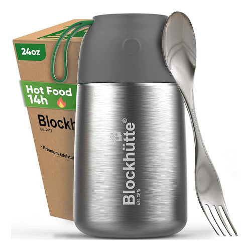 Blockhütte Insulated Food Jar for Hot and Cold Meals - 24 oz 0