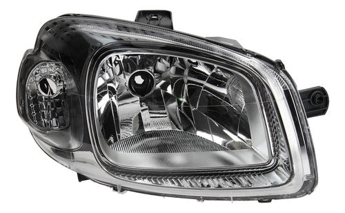 Right Headlight with Chromed Background Fiat Qubo Fiorino D 0