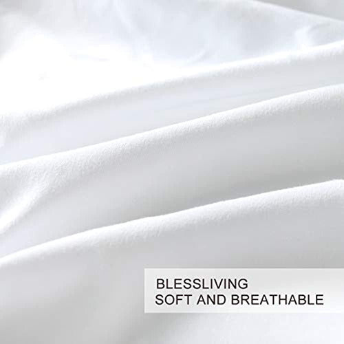 BlessLiving King Comforter Set, Gray, Black, White 1