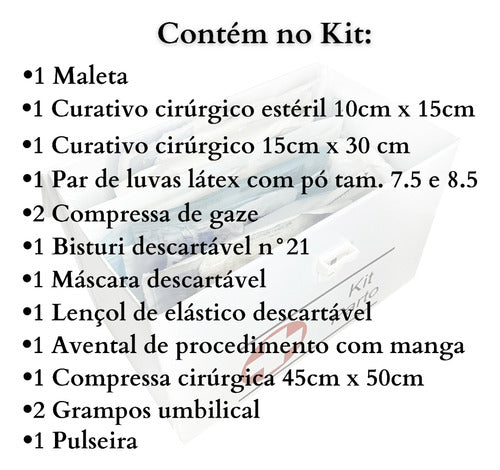 Kit Parto Ambulância Emergências Resgate  Samu Manta Térmica 1