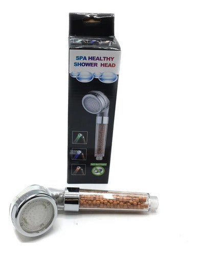 Duchero with Stone Filter, LED Light Water Temperature 4