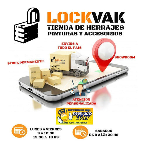 LOCKVAK Regatón Tapa Para Caño Redondo 2 1/2 Pack 10 Unidades 1