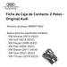 Ficha De Caja De Contacto 2 Polos Audi A4 2016 Al 2021 3