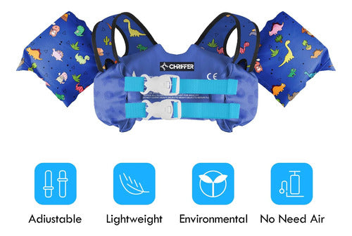 Chriffer Life Jacket for Kids 10-30 Kg with Wings and Harness 1