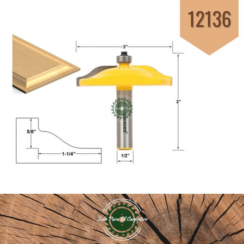 Yonico Fresa Router Replanera Vertical Vastago 1/2 12136 0