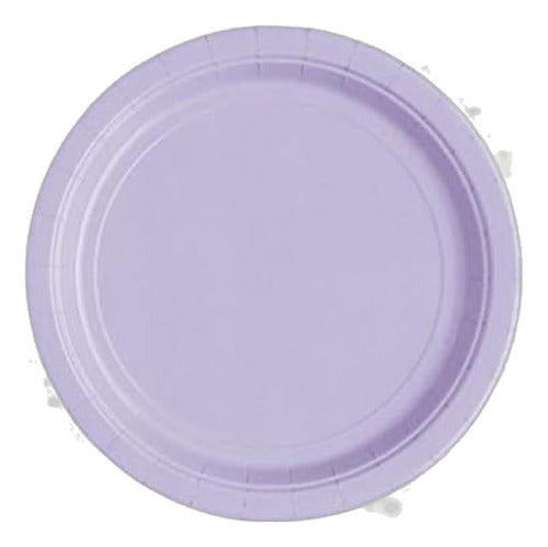 Platos De Pastel De Papel De Lavanda, 20ct 2