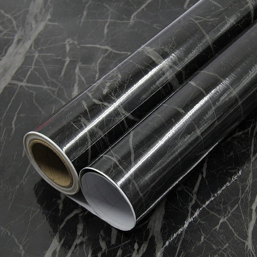 Weiseni Black Marble Self-Adhesive Vinyl Roll 0.60* 5.00m 0