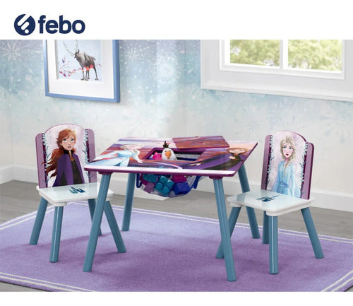 Delta Children Frozen II Table + 2 Chairs Set - Elsa & Anna - Kids Furniture 3