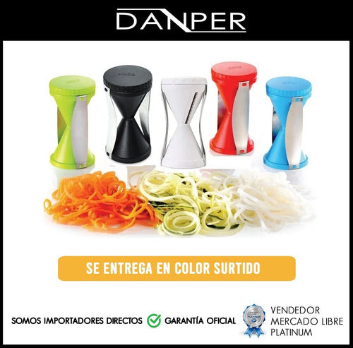 Spirelli Cortador Rallador Vegetales Vegeti Fideos Zucchinis 4