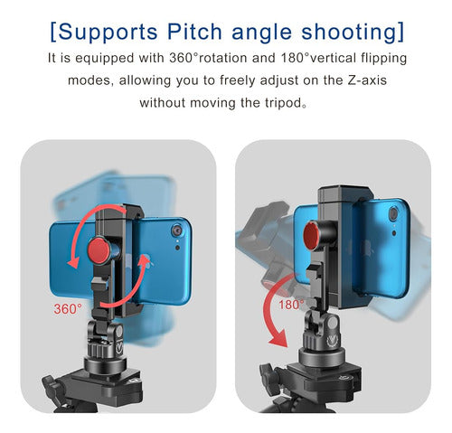 Soporte De Trípode De Teléfono De Aluminio Vichsamwy, Soport 2
