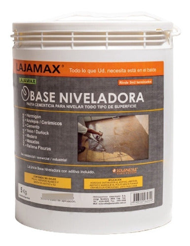 Lajamax Base Niveladora 5kg Cementicio Ideal Hormigón Cemento Yeso 0