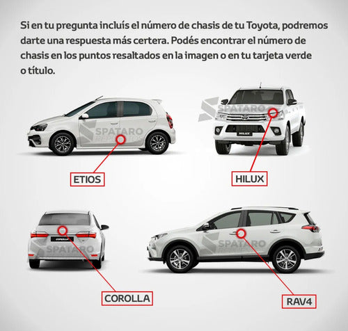 Toyota Reten Cola Caja Hilux 2016-2023 4x2 Original 4