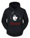 Black The Doors Hoodie with Hood - Unisex Kangaroo Pocket Sweatshirt 0